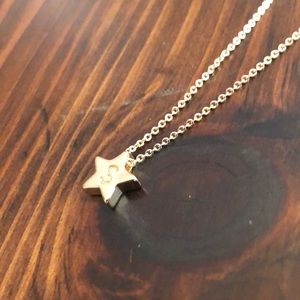 Adjustable Gold Necklace with Reversible Charm